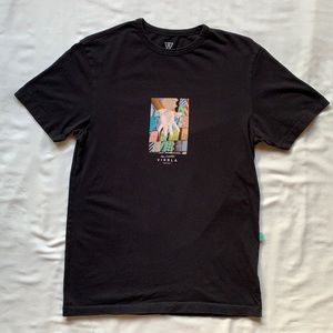 Vissla Black Vintage Wash Graphic T-Shirt